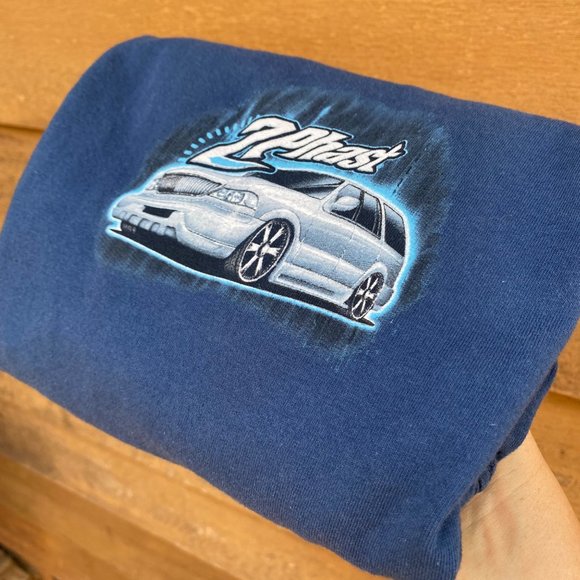Vintage Y2K 2002 Top Heavy 2 Phast Lincoln Navigator Heavy Duty Long Sleeve T-Sh - Picture 16 of 16